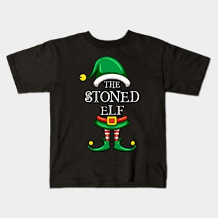 The Stoned Elf Matching Family Christmas Pajama Kids T-Shirt